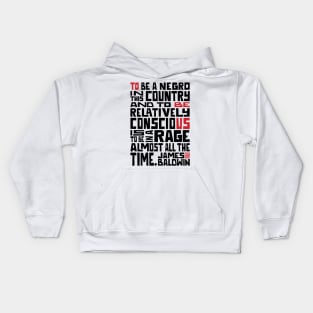 James Baldwin Quote - Black Lives Matter Kids Hoodie